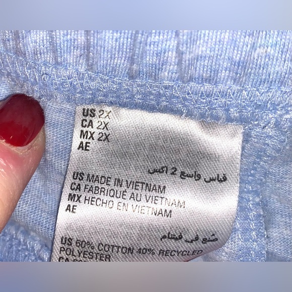 Ideology matching set joggers Full Zip Jacket Pale Blue Plus Size 2X New w/Tag - Picture 8 of 8